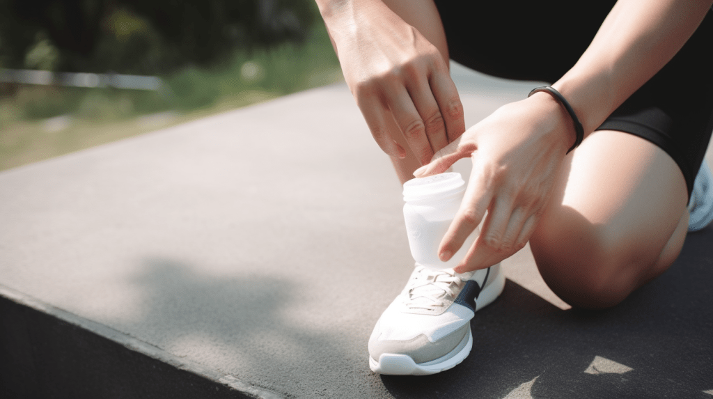 put cbd infused cream on the knee